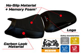 Funda para asiento Kawasaki ER-6N ER-6F 2012-2016 Tappezzeria Italia TPZ Comfort en negro