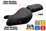 Funda de asiento Kawasaki Eliminator 500 2024-2025 Tappezzeria Italia TPZ Negro