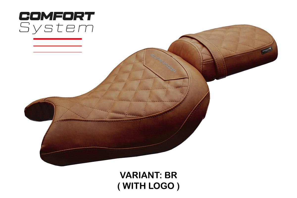 Kawasaki Eliminator 500 2024-2025 Seat Cover Tappezzeria Italia TPZ Comfort Brown