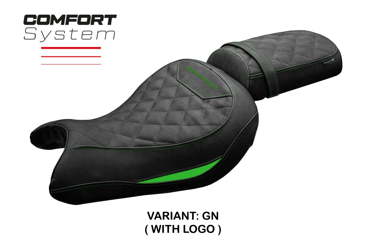 Kawasaki Eliminator 500 2024-2025 Seat Cover Tappezzeria Italia TPZ Comfort Green Black