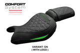 Kawasaki Eliminator 500 2024-2025 Seat Cover Tappezzeria Italia TPZ Comfort Green Black