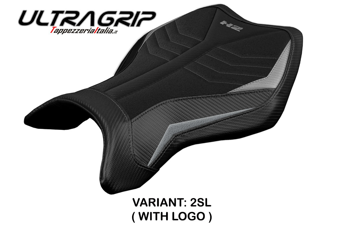 Kawasaki Ninja H2 H2R 2015-2025 Seat Cover Tappezzeria Italia TPZ Ultragrip in Silver