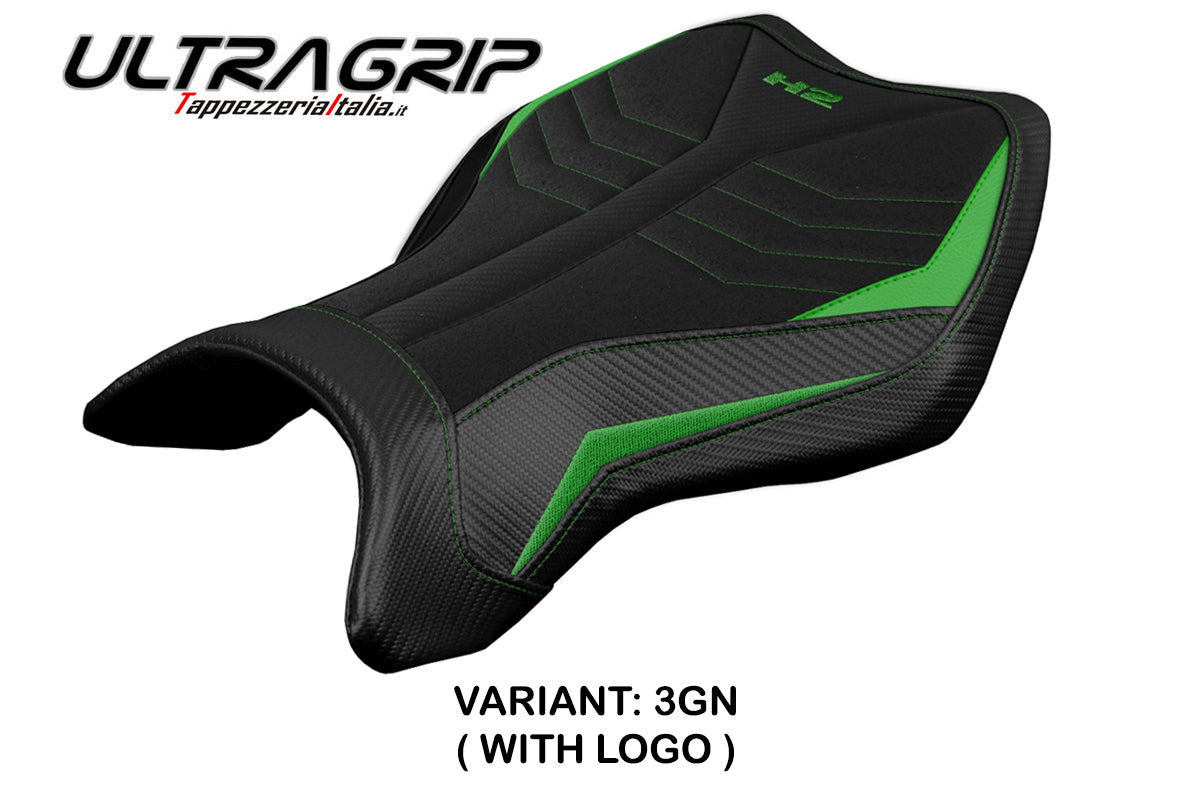 Kawasaki Ninja H2 H2R 2015-2025 Seat Cover Tappezzeria Italia TPZ Ultragrip in Green