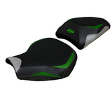 Kawasaki Ninja H2 1000SX 2018-2025 Seat Cover Tappezzeria Italia TPZ in Green and Silver