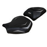 Funda de asiento Kawasaki Ninja H2 1000SX 2018-2025 Tappezzeria Italia TPZ Ultragrip en plata