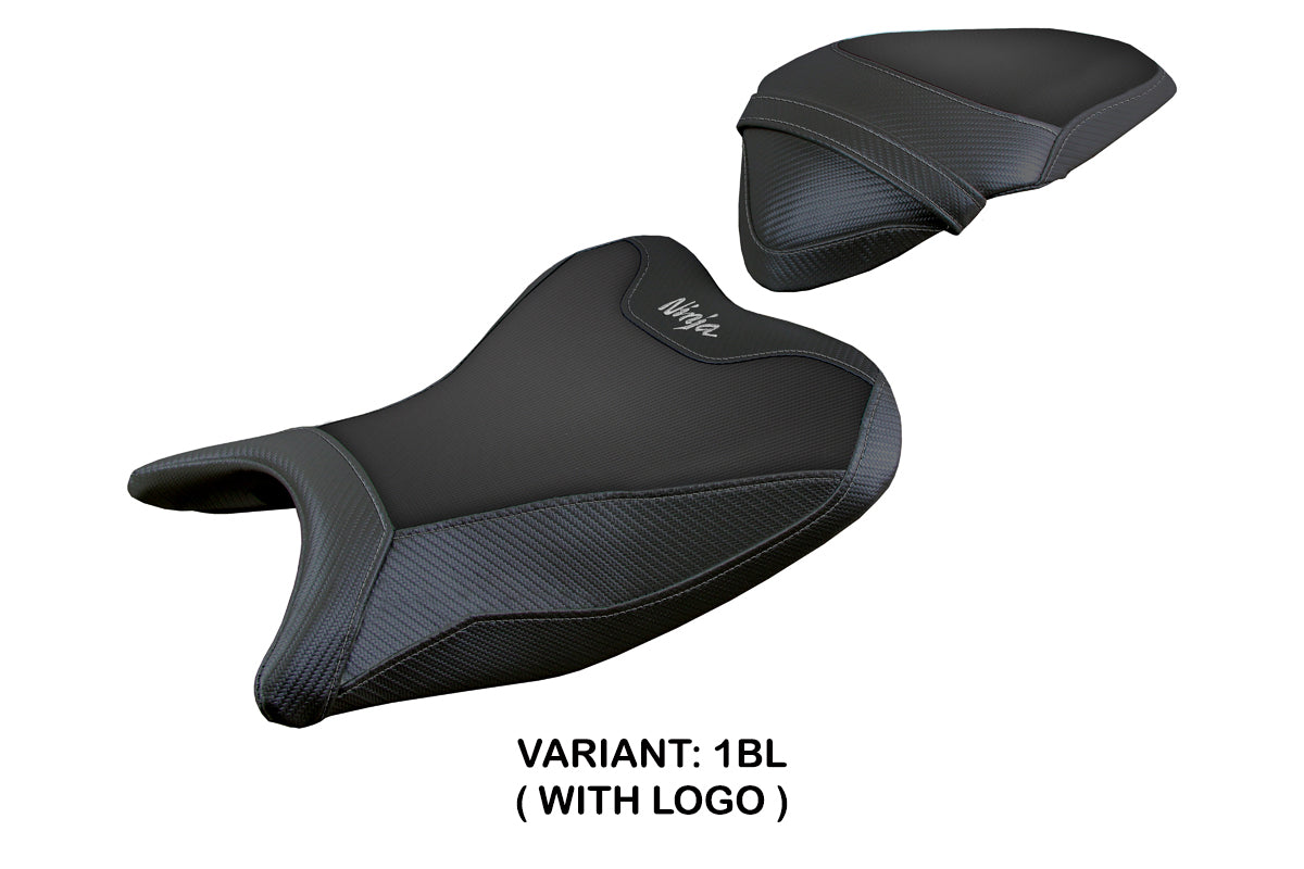 Funda de asiento Kawasaki Ninja 250 2018-2019 Tappezzeria Italia TPZ en negro