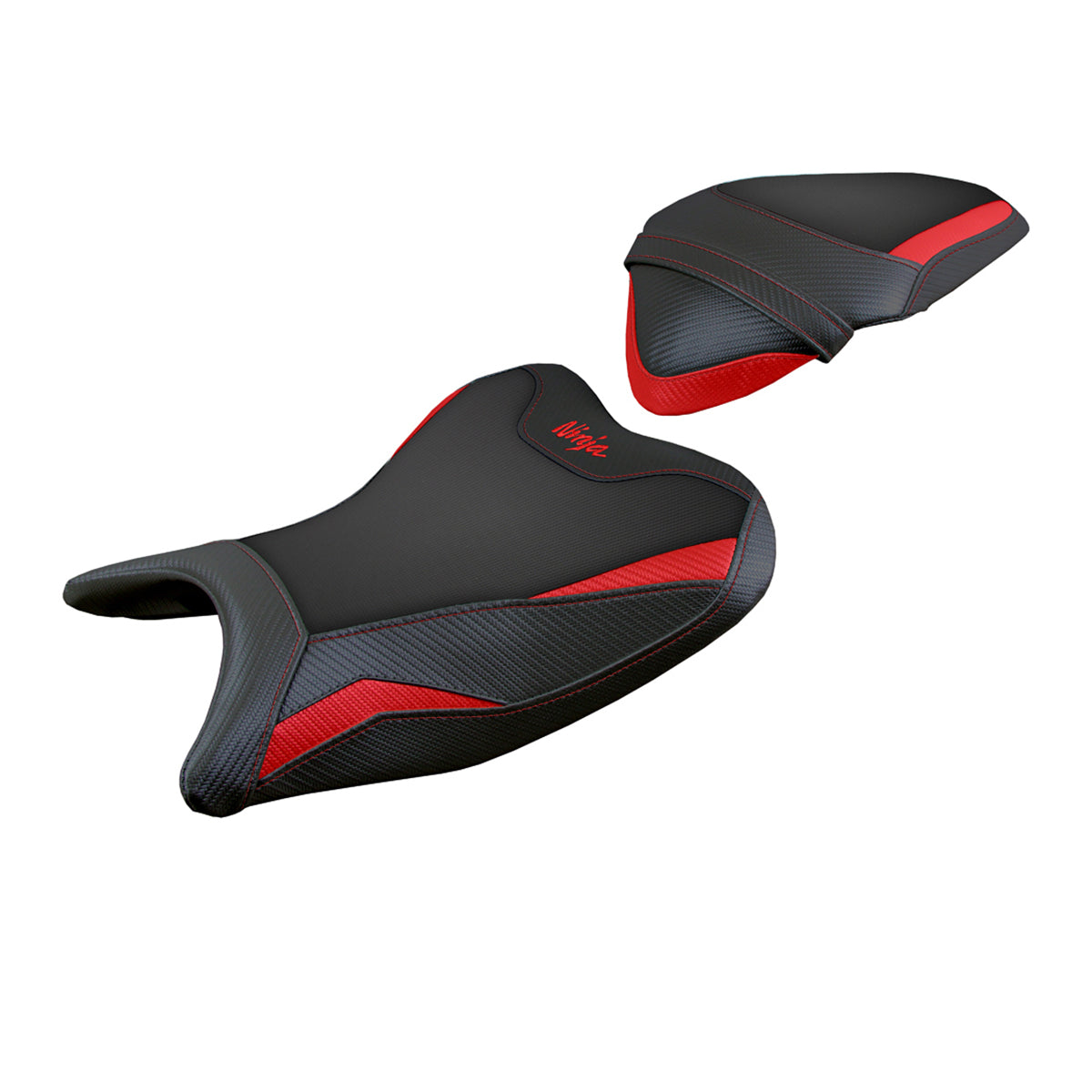 Kawasaki Ninja 250 2018 2019 Seat Cover Tappezzeria Italia TPZ in Red and Black
