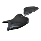 Funda de asiento Kawasaki Ninja 250 2018-2019 Tappezzeria Italia TPZ Comfort en gris y negro