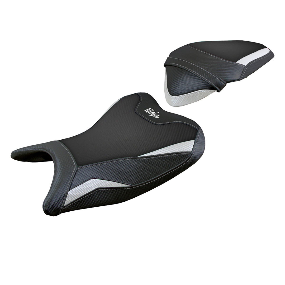 Kawasaki Ninja 400 2018-2023 Seat Cover Tappezzeria Italia TPZ in White and Black