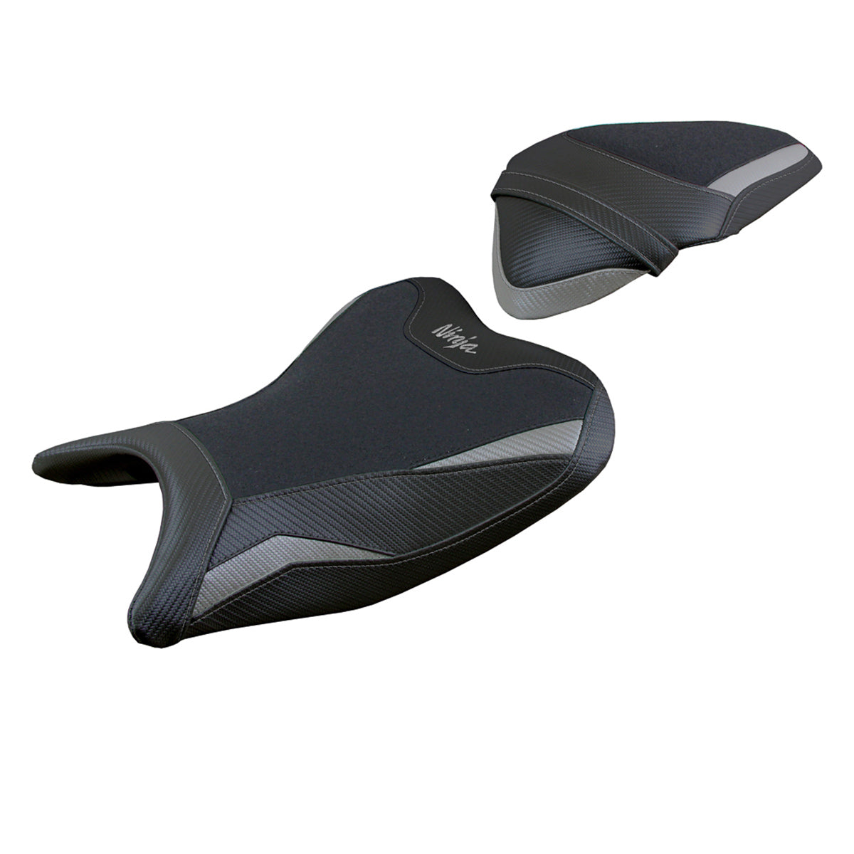 Funda Asiento Kawasaki Ninja 400 2018-2023 Tappezzeria Italia TPZ Ultragrip en Gris