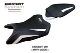 Kawasaki Ninja 500 2024-2025 Seat Cover Tappezzeria Italia TPZ Comfort in White and Black