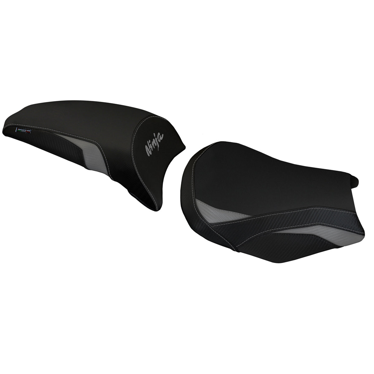 Kawasaki Ninja 650 Z650 2017-2025 Seat Cover Tappezzeria Italia TPZ in Grey and Black