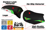 Kawasaki Ninja 650 Z650 2017-2025 Seat Cover Tappezzeria Italia TPZ in Green, White and Black