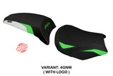 Kawasaki Ninja 650 Z650 2017-2025 Seat Cover Tappezzeria Italia TPZ in Green, White and Black