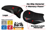 Kawasaki Ninja 650 Z650 2017-2025 Seat Cover Tappezzeria Italia TPZ Comfort in Grey and Black