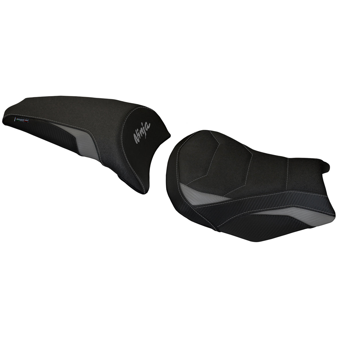 Kawasaki Ninja 650 Z650 2017-2025 Seat Cover Tappezzeria Italia TPZ Ultragrip in Grey and Black