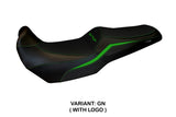 Funda de asiento Kawasaki Versys 1100 2025 Tappezzeria Italia TPZ Verde Negro