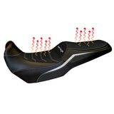 Kawasaki Versys 1000 2019-2024 Seat Cover Tappezzeria Italia TPZ Comfort Heated in White