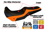 Kawasaki Versys 1000 2011-2018 Seat Cover Tappezzeria Italia TPZ in Orange and Black