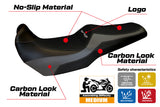 Kawasaki Versys 1000 2011-2018 Seat Cover Tappezzeria Italia TPZ in Grey and Black