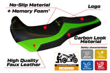 Kawasaki Versys 1000 2011-2018 Seat Cover Tappezzeria Italia TPZ Comfort in Green and Black
