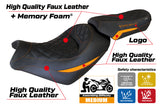 Kawasaki Vulcan 650 S 2014-2025 Seat Cover Tappezzeria Italia TPZ Comfort in Orange and Black