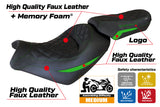 Kawasaki Vulcan 650 S 2014-2025 Seat Cover Tappezzeria Italia TPZ Comfort in Green and Black