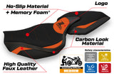 Kawasaki Z1000 2014-2021 Seat Cover Tappezzeria Italia TPZ Comfort in Orange and Black