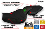 Kawasaki Z1000 2014-2021 Seat Cover Tappezzeria Italia TPZ Ultragrip in Black