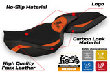 Kawasaki Z1000 2014-2021 Seat Cover Tappezzeria Italia TPZ in Orange and Black