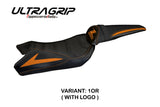 Kawasaki Z1000 2010-2013 Seat Cover Tappezzeria Italia TPZ Ultragrip in Orange Black