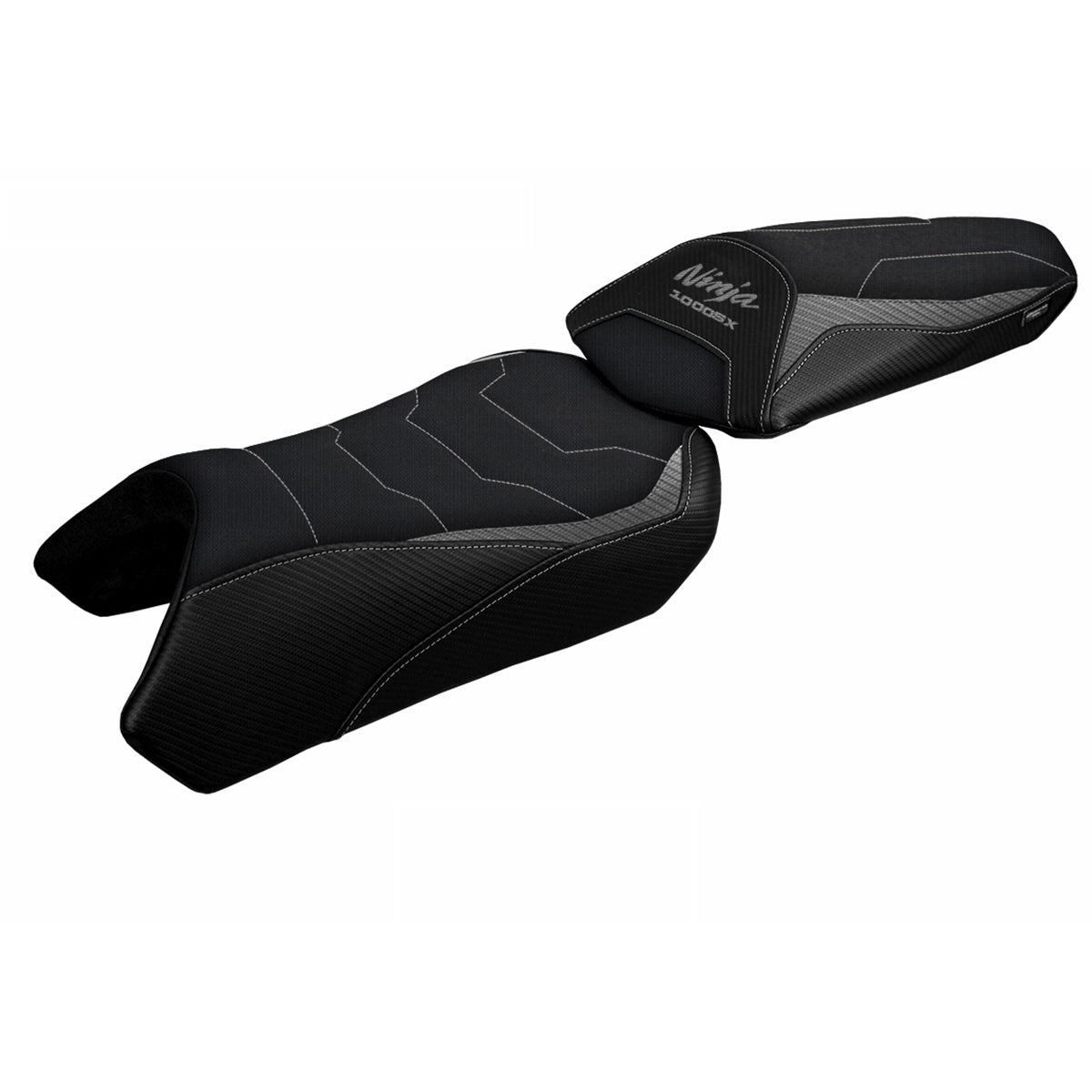 Funda de asiento Kawasaki Ninja 1000 / 1000 SX 2020-2024 Tappezzeria Italia TPZ Comfort en gris