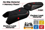 Funda de asiento Kawasaki Ninja 1000 / 1000 SX 2020-2024 Tappezzeria Italia TPZ Comfort en gris