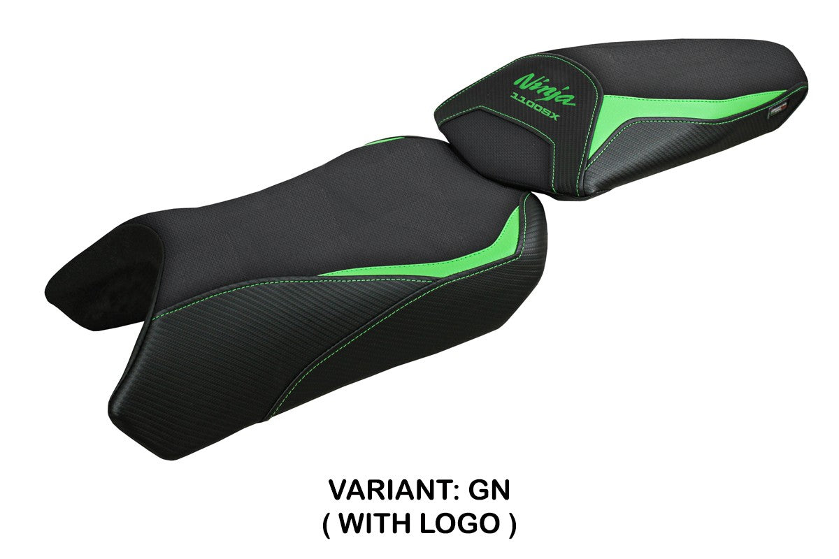 Kawasaki Ninja 1100 SX 2025  Seat Cover Tappezzeria Italia TPZ Green Black