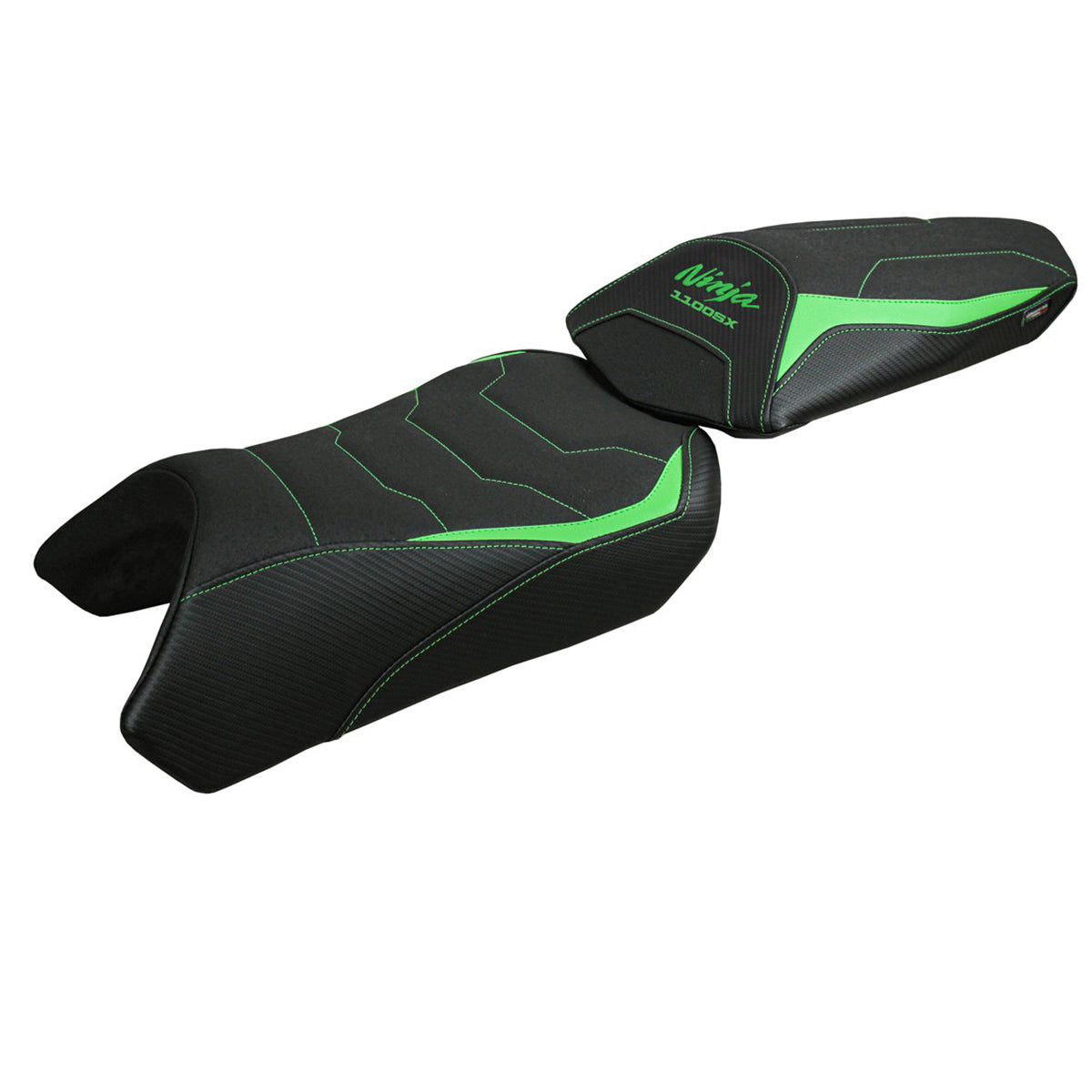 Kawasaki Ninja 1100 SX 2025  Seat Cover Tappezzeria Italia TPZ Ultragrip Green Black