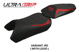 Funda de asiento Kawasaki Ninja 1100 SX 2025 Tappezzeria Italia TPZ Ultragrip Rojo Negro
