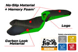 Funda de asiento Kawasaki Ninja 1000 Z1000 SX 2011-2016 Tappezzeria Italia TPZ Comfort en verde