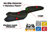 Funda de asiento Kawasaki Ninja 1000 Z1000 SX 2011-2016 Tappezzeria Italia TPZ Comfort en negro