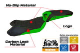 Funda de asiento Kawasaki Ninja 1000 Z1000 SX 2011-2016 Tappezzeria Italia TPZ Ultragrip en verde