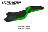 Funda de asiento Kawasaki Ninja 1000 Z1000 SX 2011-2016 Tappezzeria Italia TPZ Ultragrip en verde