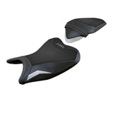 Funda de asiento Kawasaki Z250 2019-2020 Tappezzeria Italia TPZ Comfort en blanco y negro