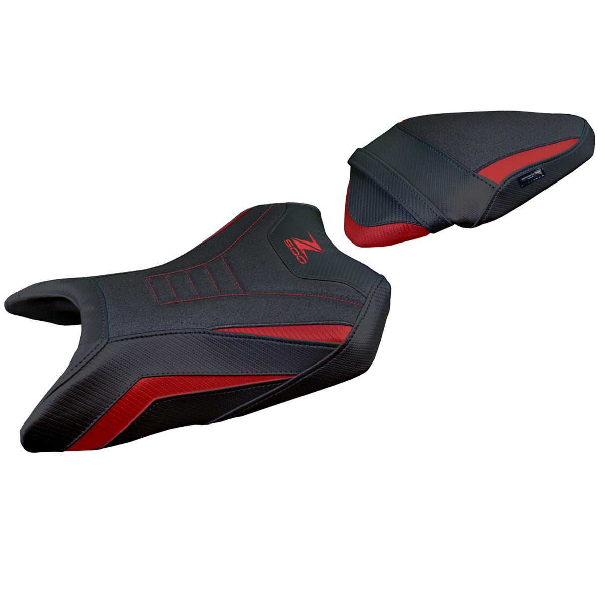 Kawasaki Z500 2024-2025 Seat Cover Tappezzeria Italia TPZ Ultragrip in Dark Red and Black