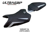 Kawasaki Z500 2024-2025 Seat Cover Tappezzeria Italia TPZ Ultragrip in Silver and Black