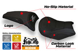 Kawasaki Z650 2017-2025 Seat Cover Tappezzeria Italia TPZ Ultragrip in Black
