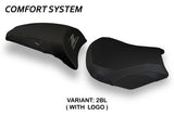 Funda de asiento Kawasaki Z650 2017-2025 Tappezzeria Italia TPZ Comfort en negro