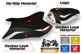 Kawasaki Z800 2013-2016 Seat Cover Tappezzeria Italia TPZ Ultragrip in White and Black