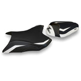 Funda de asiento Kawasaki Z800 2013-2016 Tappezzeria Italia TPZ en blanco y negro
