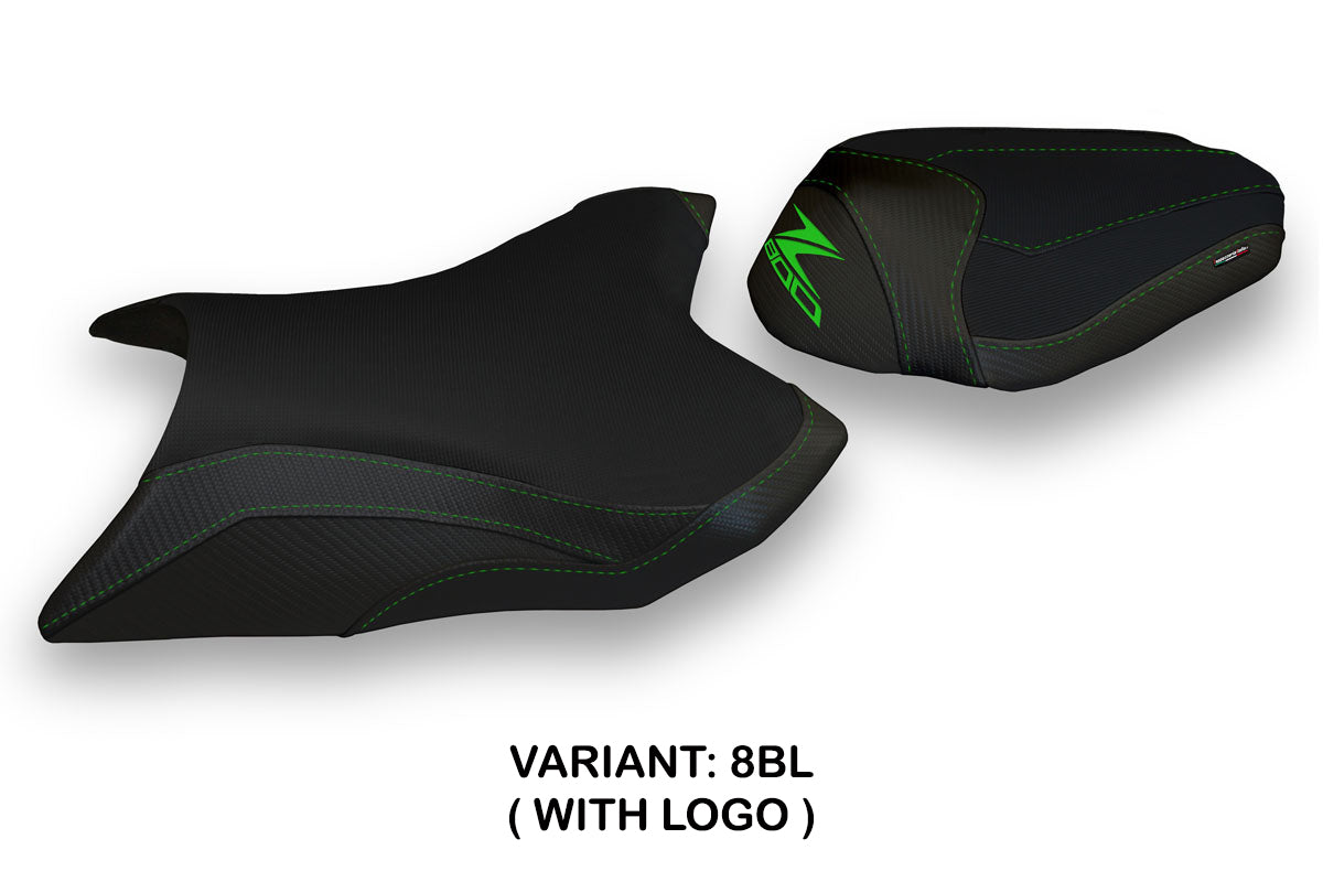 Funda de asiento Kawasaki Z800 2013-2016 Tappezzeria Italia TPZ en negro