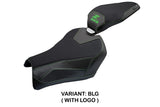 Funda de asiento Kawasaki Z900 2025 Tappezzeria Italia TPZ Negro Verde