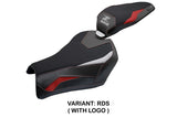 Funda de asiento Kawasaki Z900 2025 Tappezzeria Italia TPZ Rojo Plata Negro